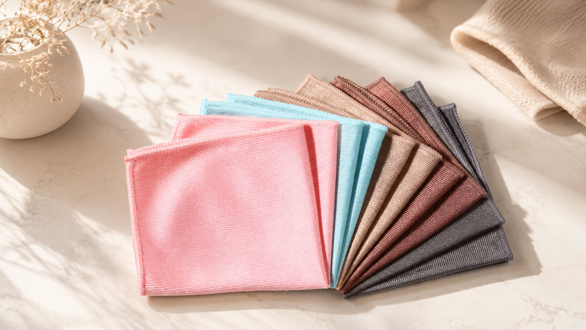 Khăn microfiber mềm, sạch và không xơ