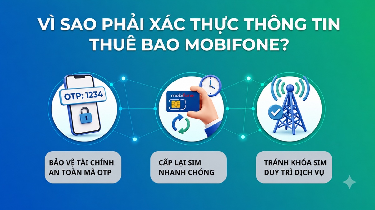 Vì sao phải xác thực thông tin thuê bao MobiFone