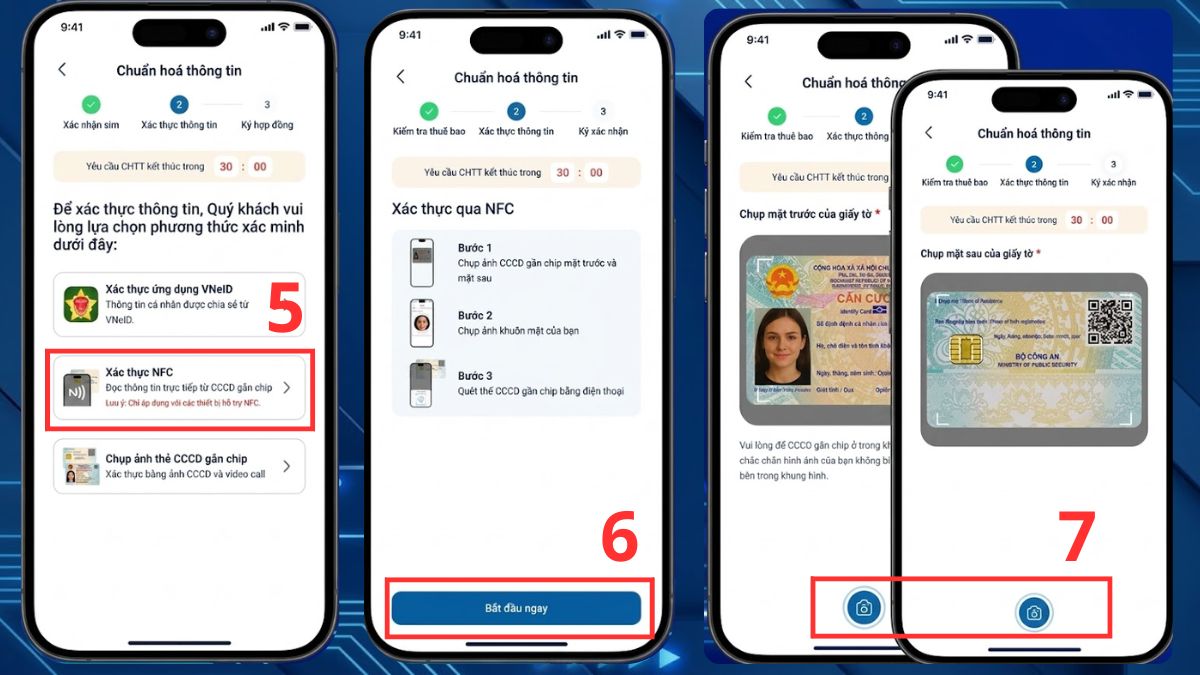 Xác thực nhanh qua app My MobiFone bước 2