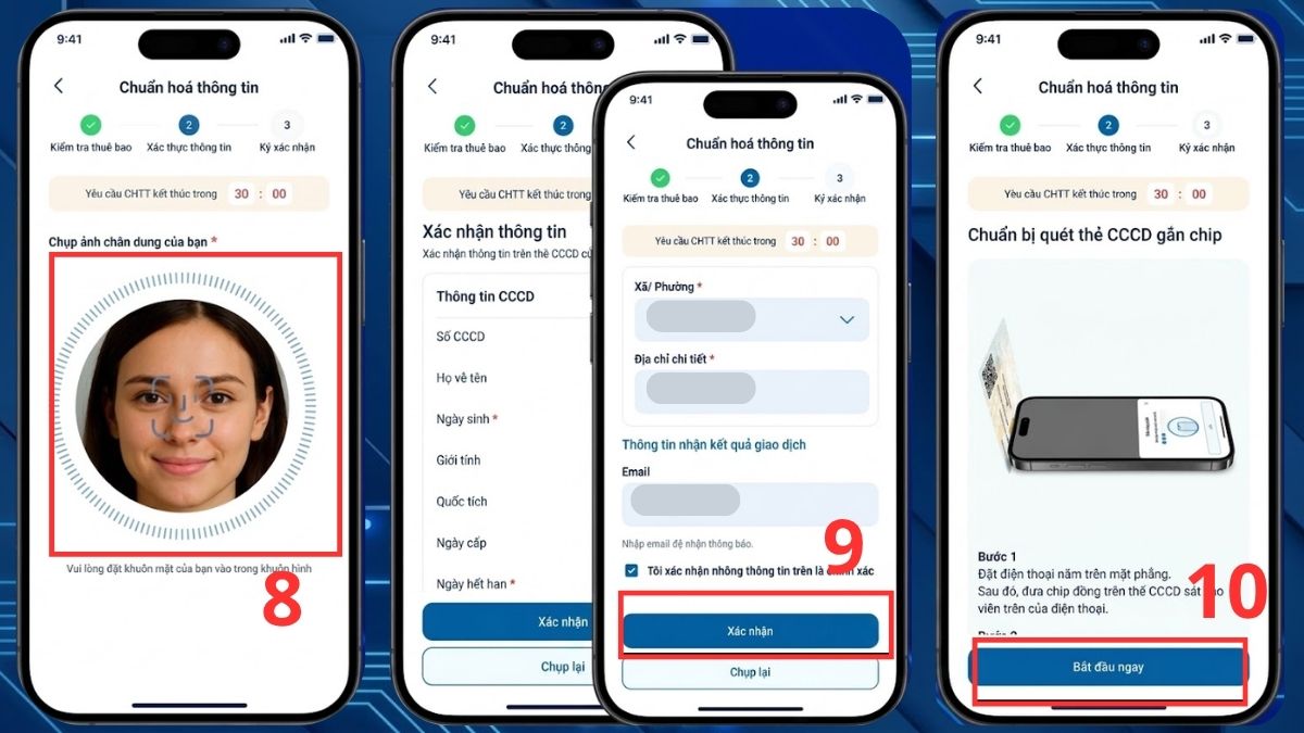 Xác thực nhanh qua app My MobiFone bước 3