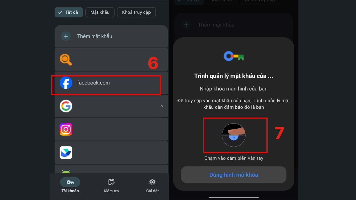 Hướng dẫn xem mật khẩu đã lưu trên điện thoại Android bước 3