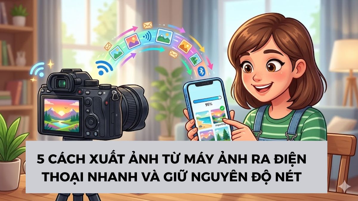 5 Cách xuất ảnh từ máy ảnh ra điện thoại nhanh và giữ nguyên độ nét