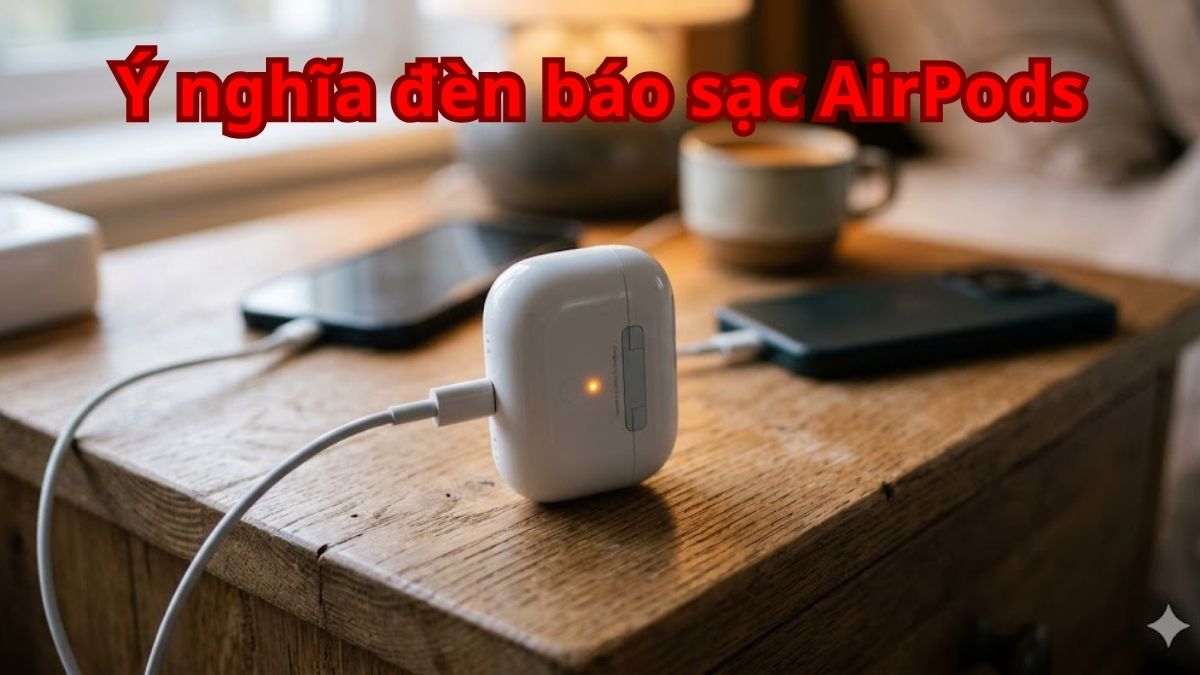 Ý nghĩa đèn báo sạc AirPods: Giải mã màu sắc và lỗi thường gặp