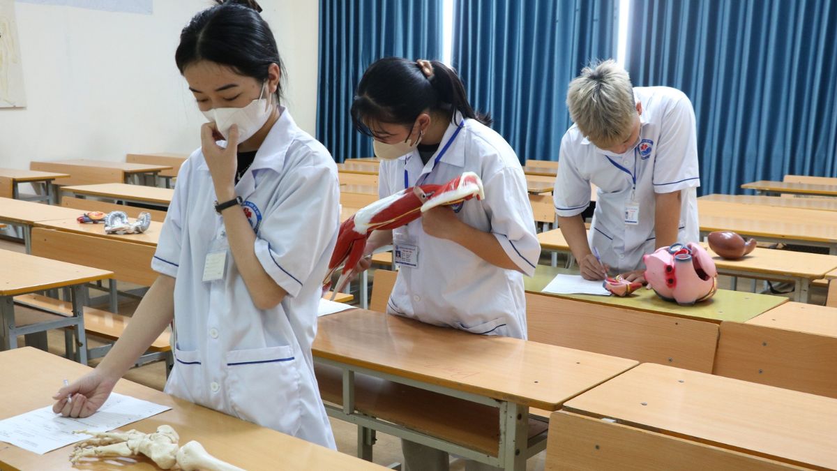 App thi chạy trạm giải phẫu tiện lợi