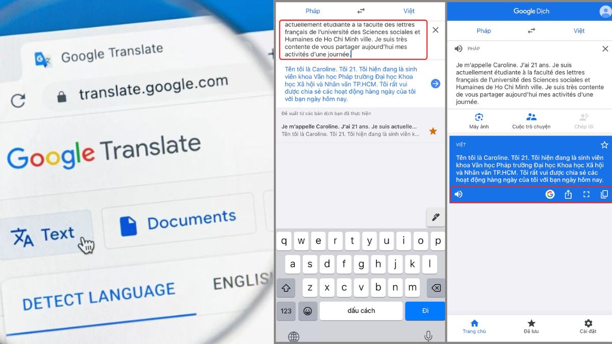 Google Translate Extension giúp dịch đoạn văn bản chọn lọc