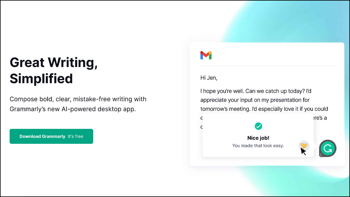 Các tính năng chính của Grammarly AI