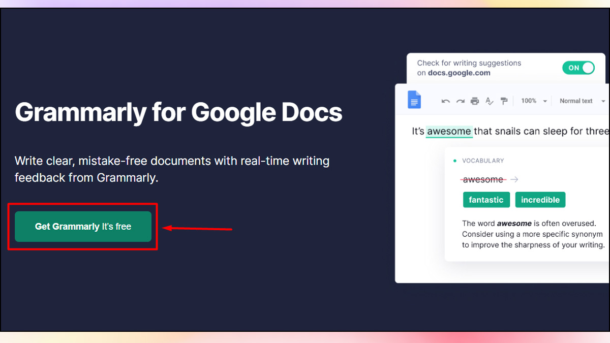 Cách sử dụng Grammarly AI đơn giản - bước 3