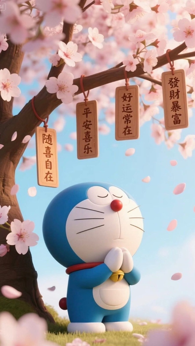 Hình nền Doraemon cute 3D