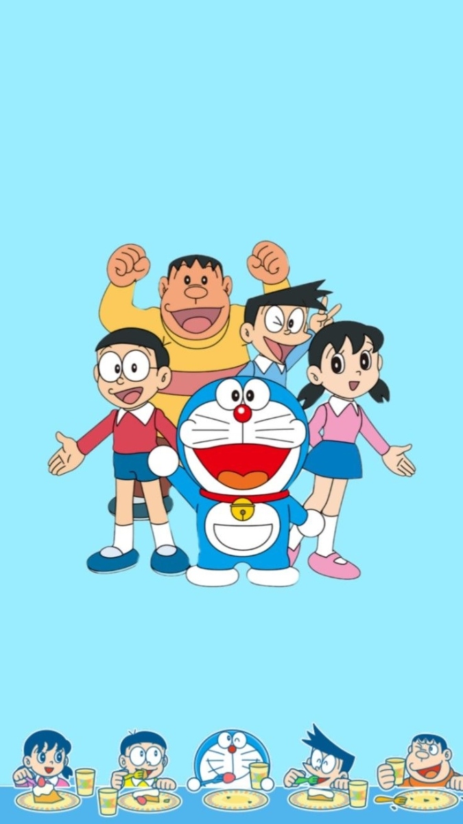 Hình nền Doraemon cute nghịch ngợm