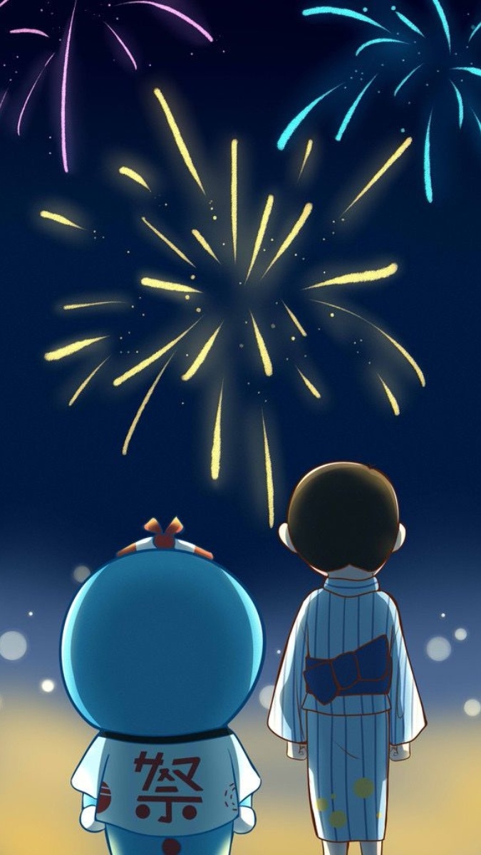 Hình nền Doraemon cute nắm tay