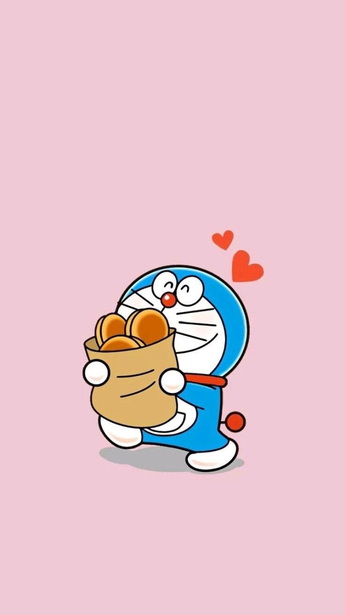 Hình nền Doraemon cute nằm ngủ
