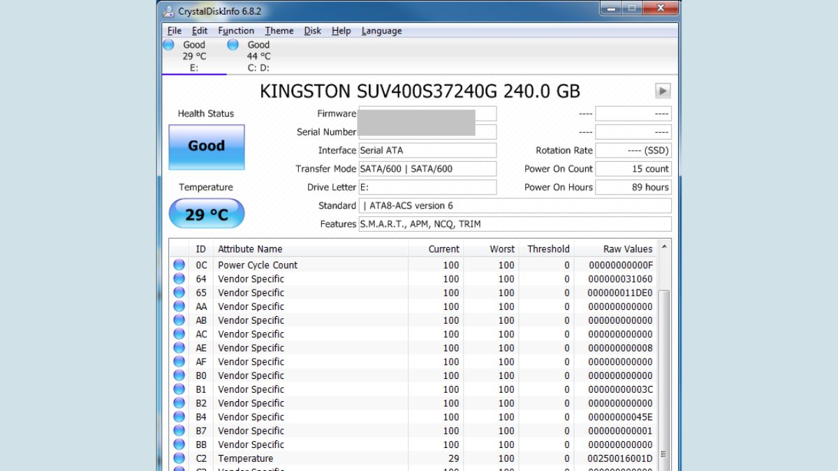 Kiểm tra sức khỏe ổ cứng SSD dễ dàng.