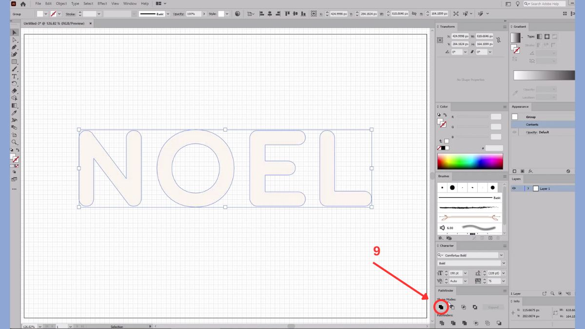 Cách tạo Outline Stroke trong Illustrator đơn giản - bước 5