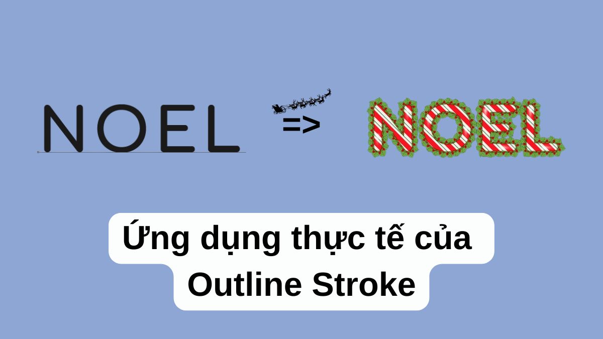 Ứng dụng thực tế của Outline Stroke trong Illustrator 