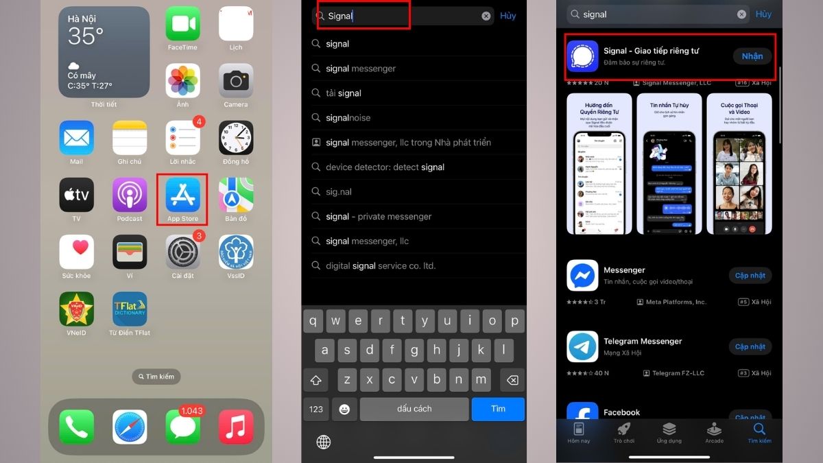 Cách tải Signal App đơn giản