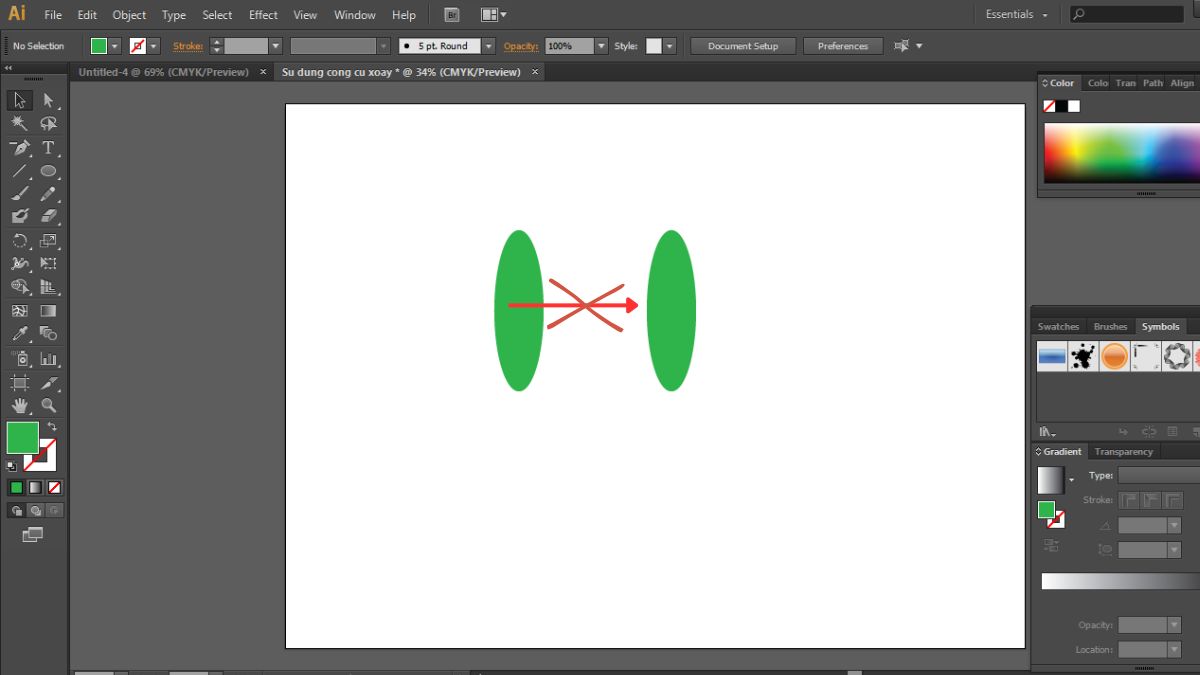 Tìm hiểu lỗi không di chuyển được đối tượng trong Illustrator