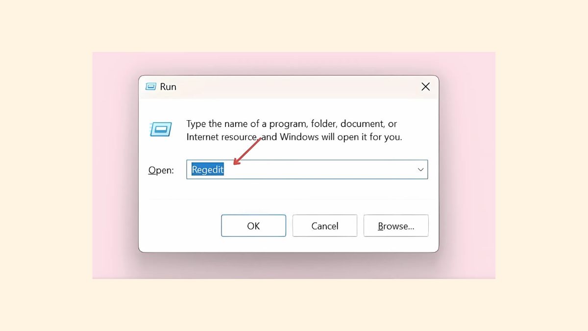 Can thiệp Registry khi gặp lỗi the disk is proteced bước 1