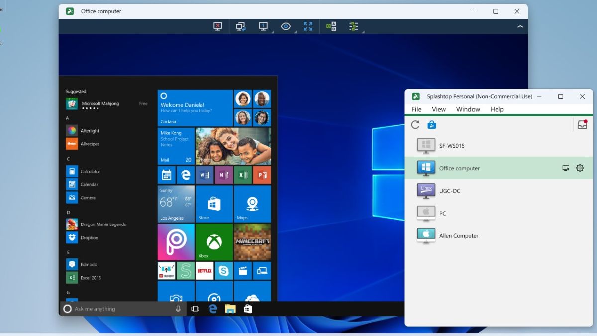 Phần mềm điều khiển máy tính từ xa Splashtop Personal