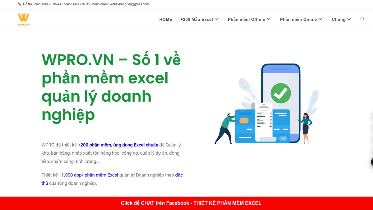Phần mềm quản lý cửa hàng sơn miễn phí Wpro