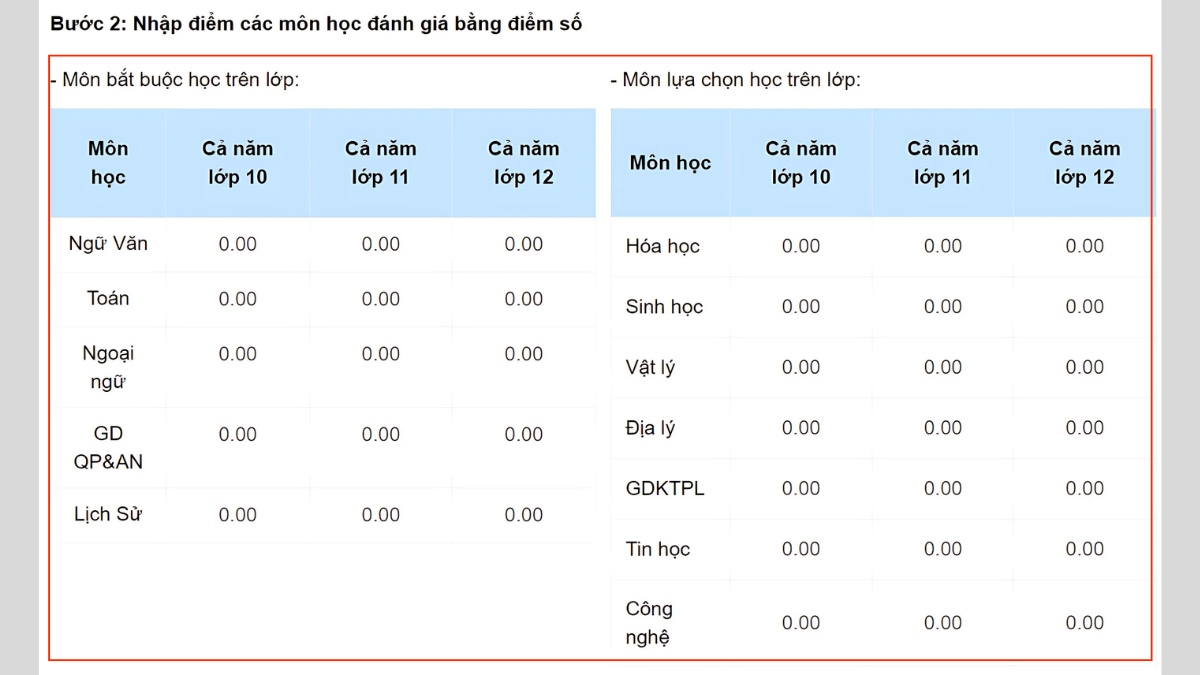 Cách tính điểm tốt nghiệp qua website thitotnghiepthpt - bước 3