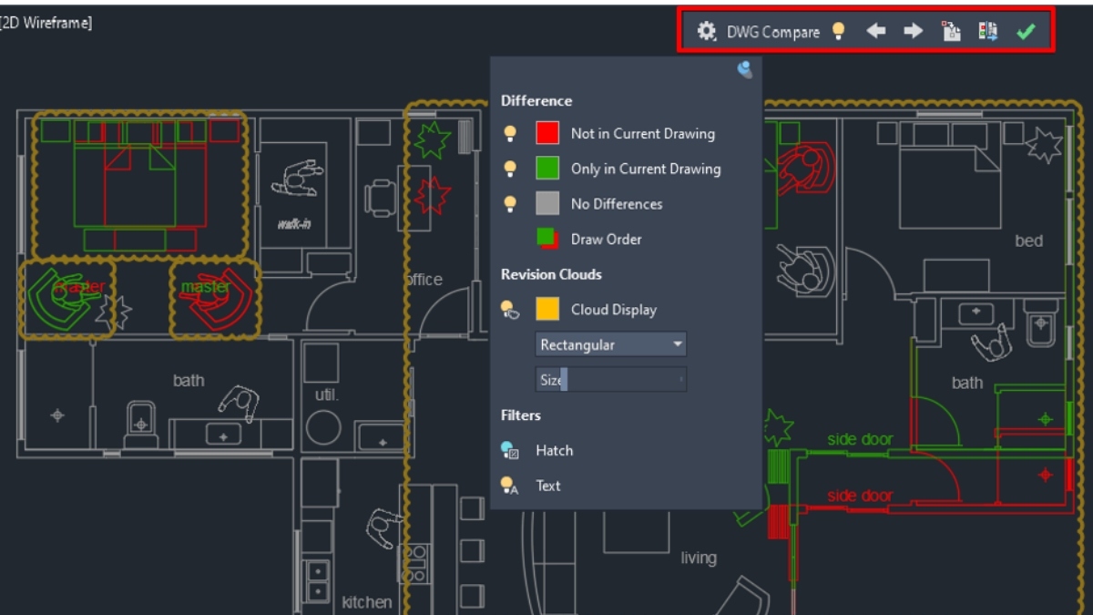 Thủ thuật AutoCAD: So sánh và phát hiện các thay đổi giữa bản vẽ
