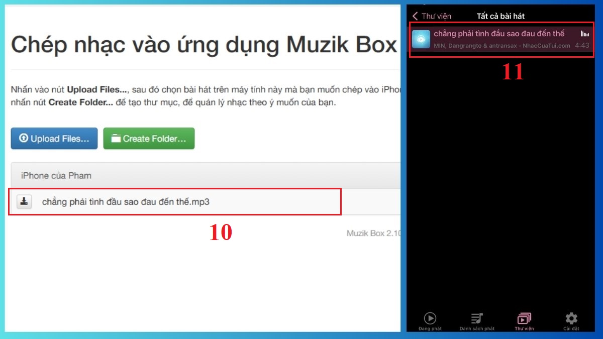 Tải nhạc trên iPhone bằng Muzik Box - bước 5