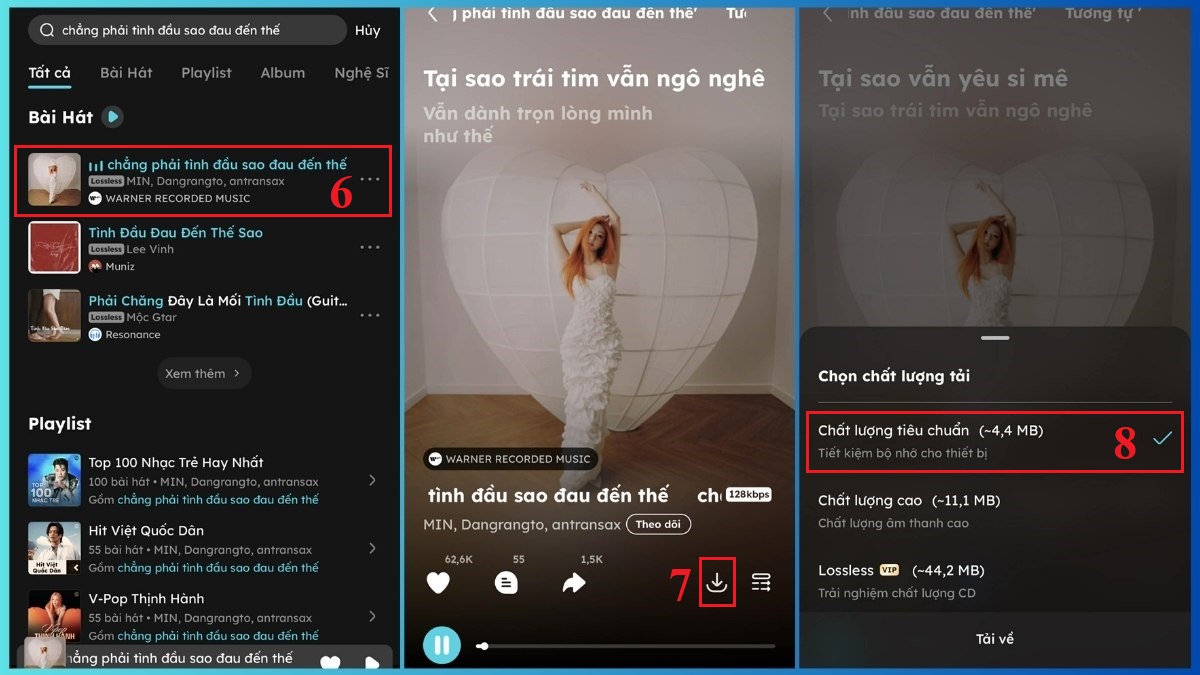 Tải nhạc trên iPhone bằng Nhaccuatui - bước 3