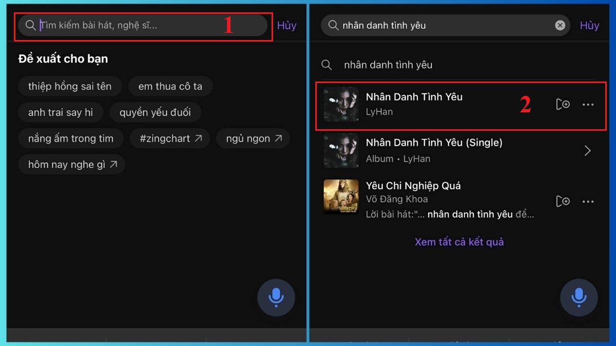 Tải nhạc trên iPhone bằng Zing.mp3 - bước 2