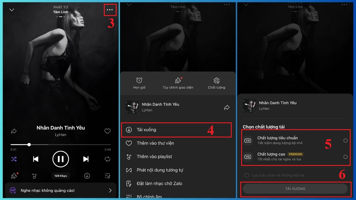 Tải nhạc trên iPhone bằng Zing.mp3 - bước 3