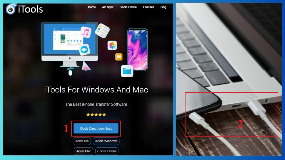 Tải nhạc trên iPhone bằng iTools - bước 1