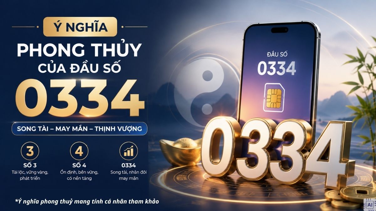 Ý nghĩa phong thủy của đầu số 0334