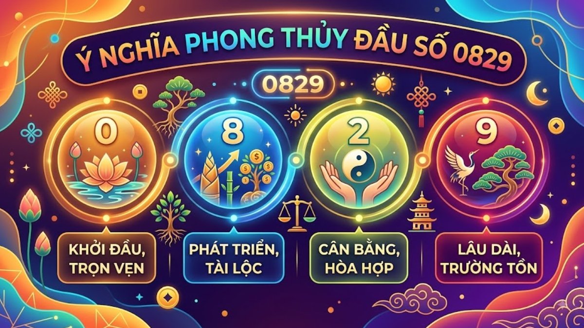 Ý nghĩa phong thủy của đầu số 0829