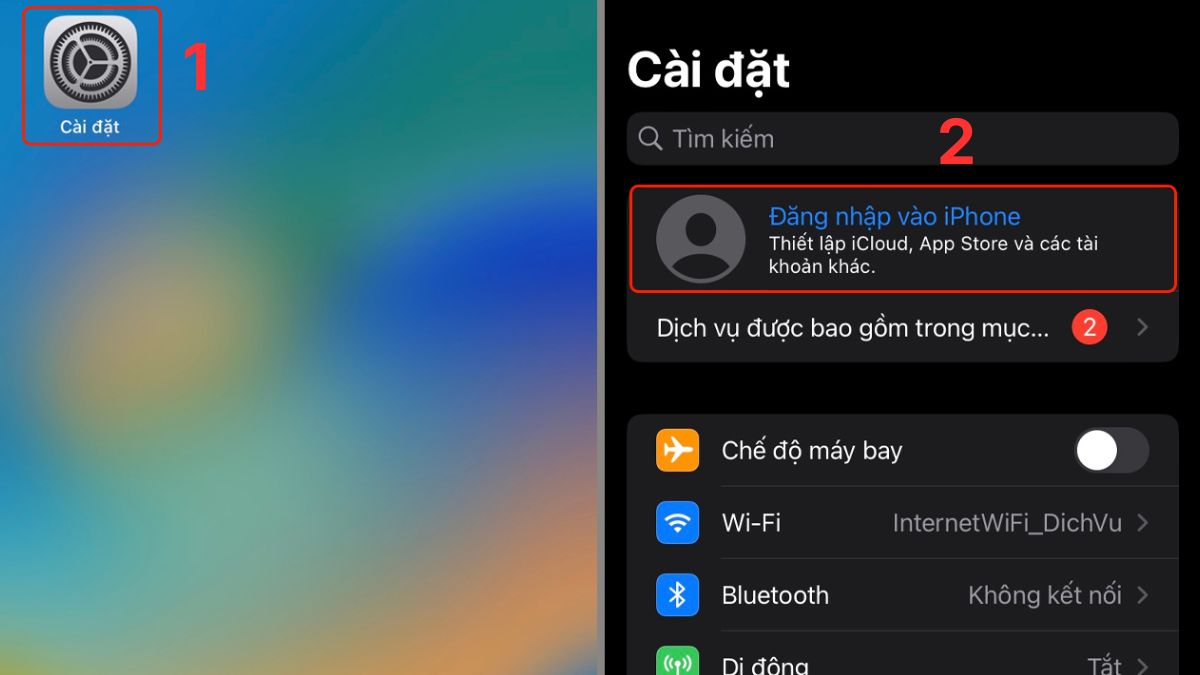 Cách đồng bộ iCloud trên 2 máy đơn giản - bước 1