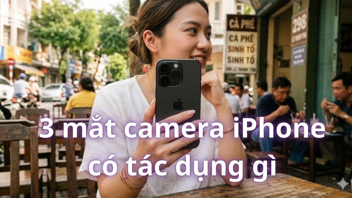 3 mắt camera iPhone có tác dụng gì? Giải thích chi tiết