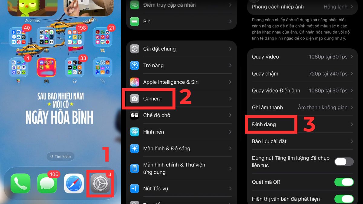 Cách bật chụp 48MP trên iPhone đơn giản - bước 1