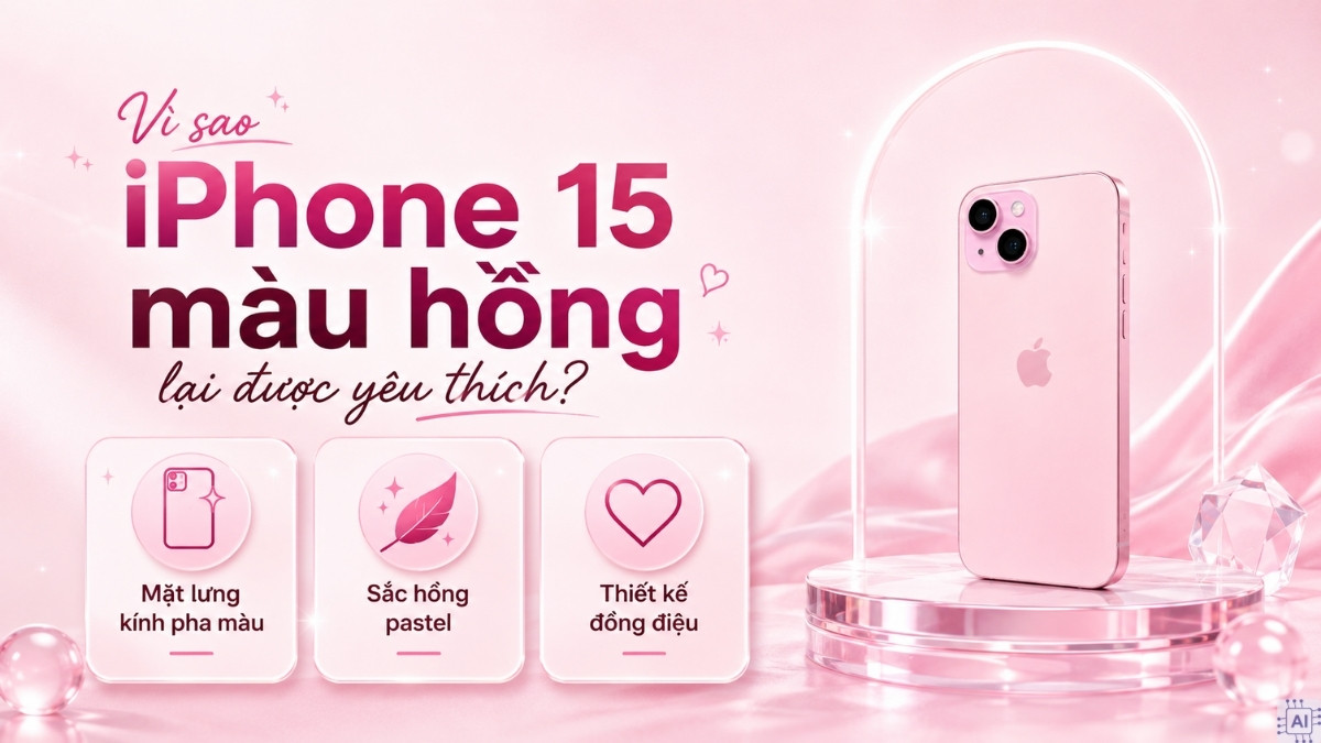 Lý do iPhone 15 màu hồng lại được yêu thích
