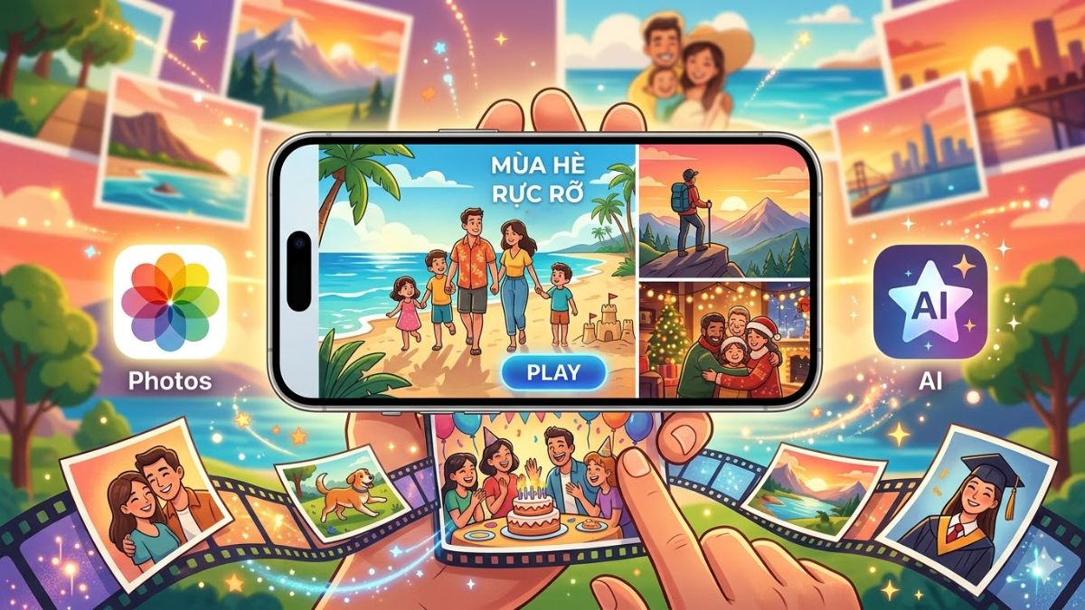 Kỷ niệm trong Ảnh của AI trên iPhone 16