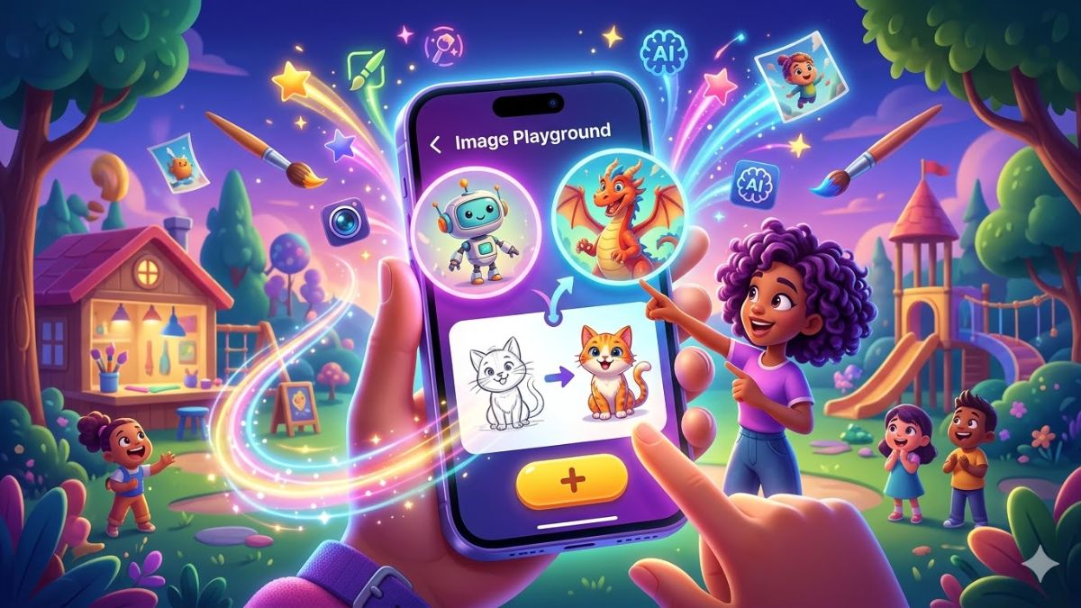 Tính năng Image Playground của AI trên iPhone 16