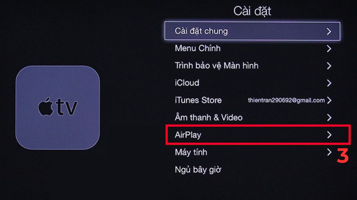 Cách kết nối iPhone với tivi Samsung bằng AirPlay - bước 3