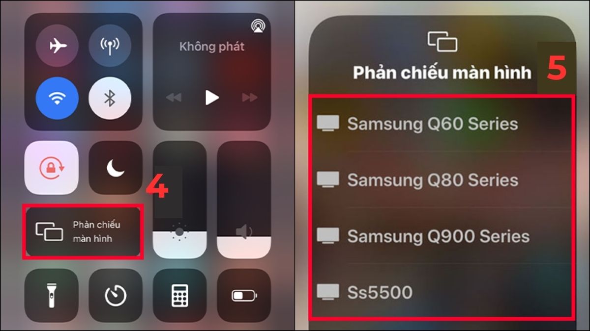 Cách kết nối iPhone với tivi Samsung bằng AirPlay - bước 4