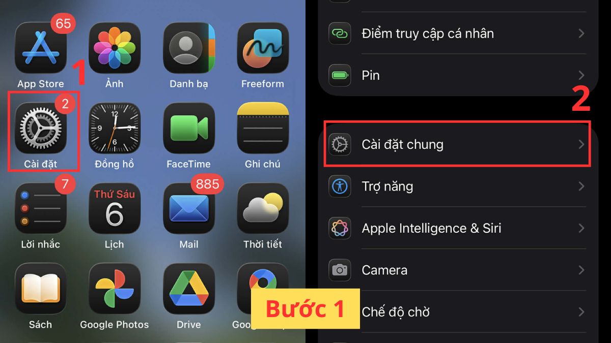 Cách bật AirPlay trên iPhone, iPad - bước 1