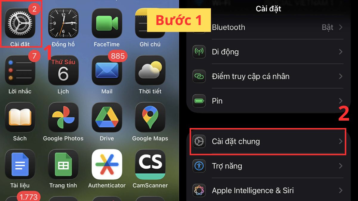 Cách tắt AirPlay trên iPhone, iPad - bước 1