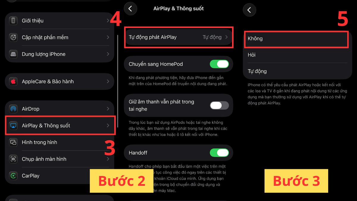 Cách tắt AirPlay trên iPhone, iPad - bước 2