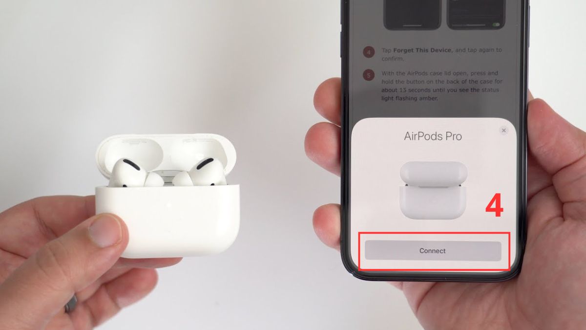 Khắc phục AirPods không kết nối được với iPhone, iPad bằng cách cài lại Airpods - bước 3
