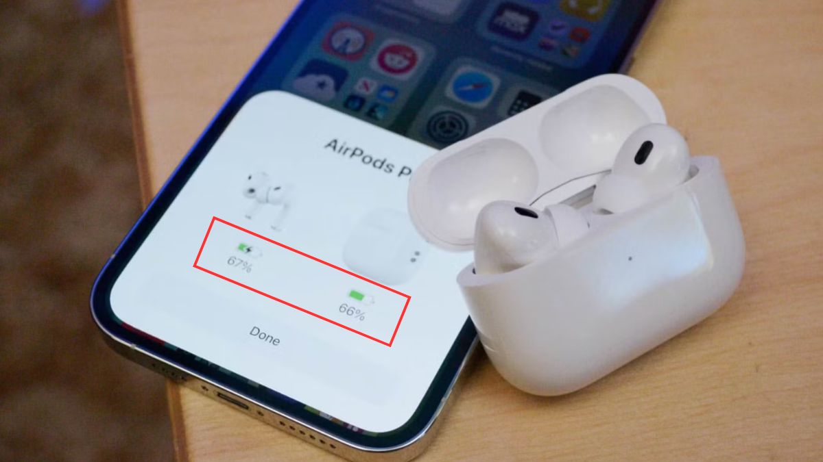 Khắc phục AirPods không kết nối được với iPhone, iPad bằng cách kiểm tra pin Airpods