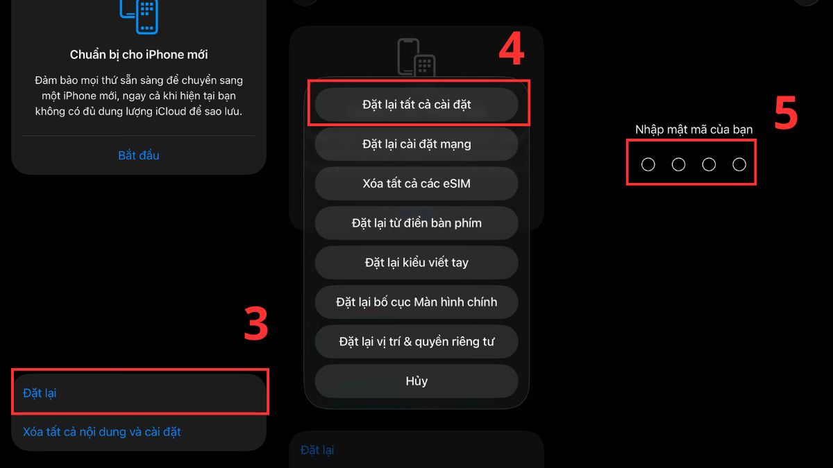 Khắc phục AirPods không kết nối được với iPhone, iPad bằng cách cài đặt lại mạng - bước 2