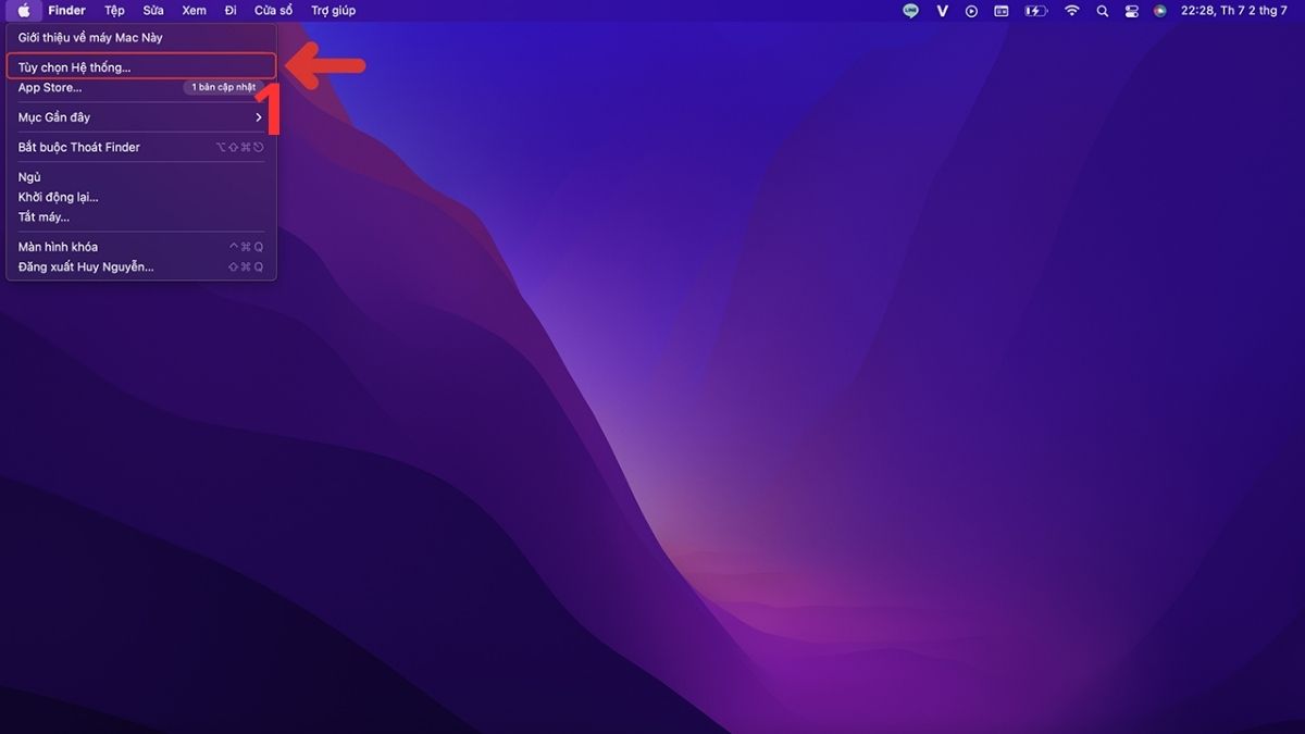 Khắc phục AirPods không kết nối được với MacBook bằng cách cập nhật hệ điều hành Mac - bước 1