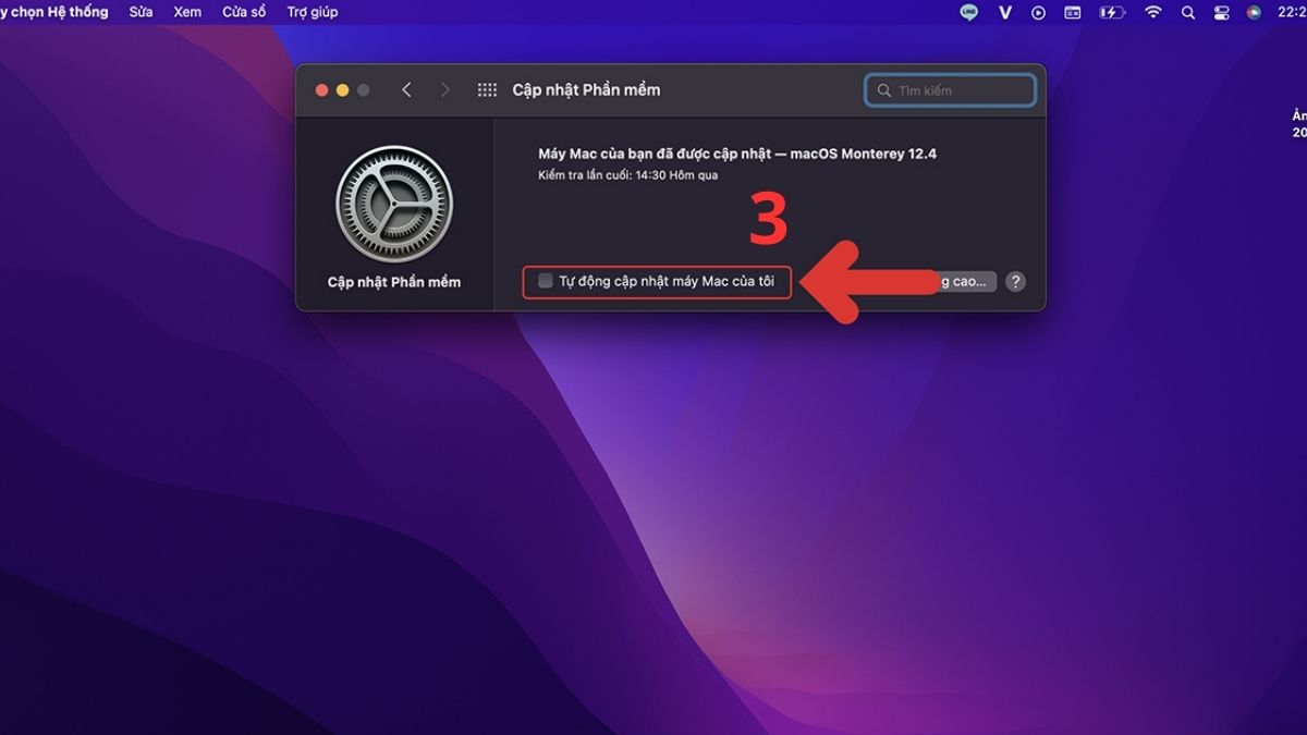 Khắc phục AirPods không kết nối được với MacBook bằng cách cập nhật hệ điều hành Mac - bước 3