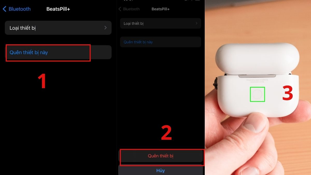 Reset lại AirPods khi AirPods không nghe được 1 bên