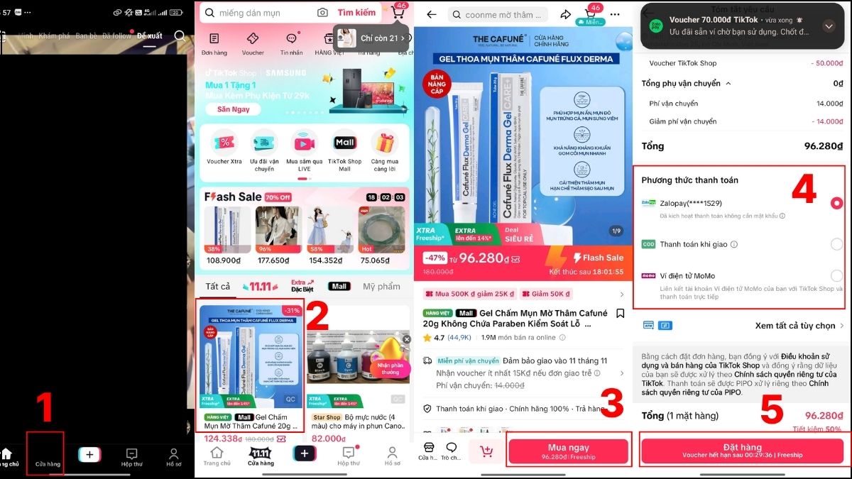 Cách mua hàng online trên Tiktok